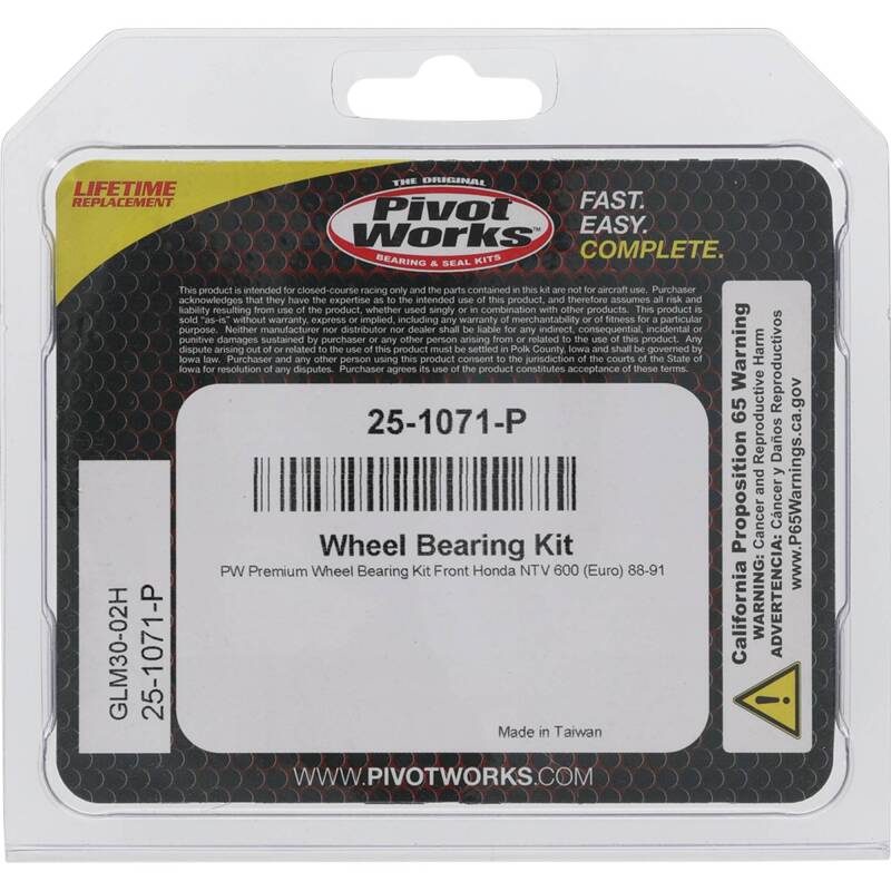 Pivot Works Honda Wheel Bearing Kit Premium Bearings Control Arms Pivot Works