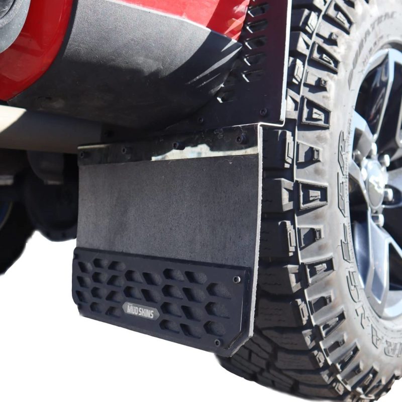 Putco 10-18 Ram HD Dually - (Fits Front) - Set of 2 Mud Skins - HDPE w/ Hex Shield Mud Flaps Putco