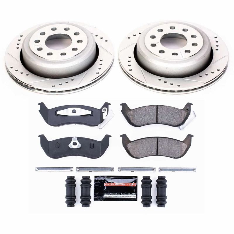 Power Stop 03-11 Lincoln Town Car Rear Z23 Evolution Sport Brake Kit Brake Kits - Performance D&S PowerStop