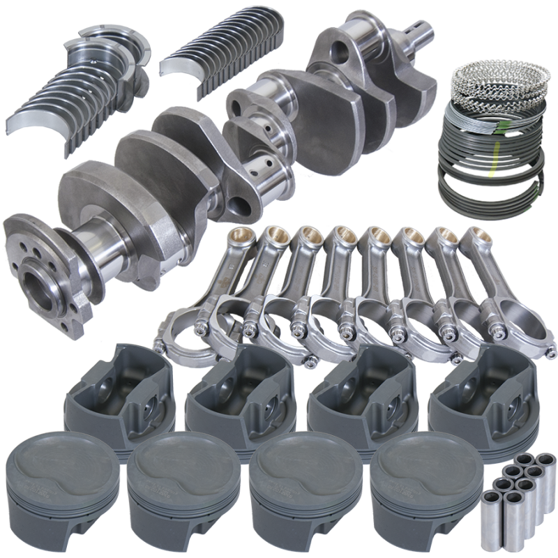 Eagle Chevy 350 3.750in Crank 5.700in I-Beam Rods -16cc 4.040in Pistons Rotating Assembly Rotating Assemblies Eagle