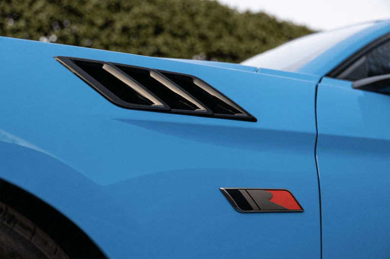 Roush 2015-2023 Roush Mustang Fender Vent Heat Extractors - Gloss Black Hood Vents Roush