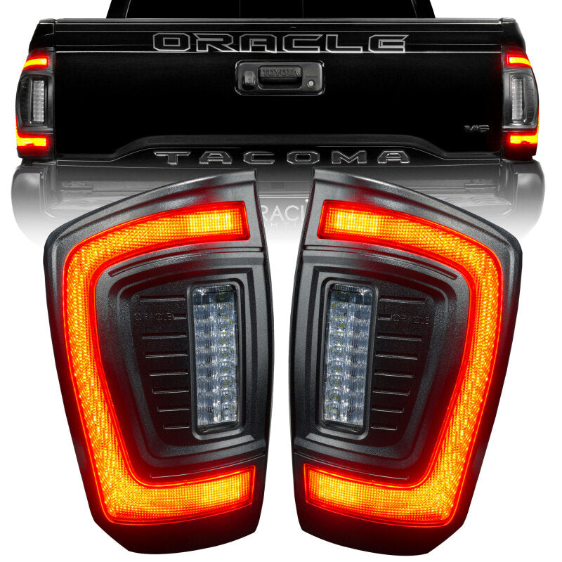 Oracle Lighting 2016-2023 Gen 3 Toyota Tacoma Flush Style LED Tail Lights Tail Lights ORACLE Lighting