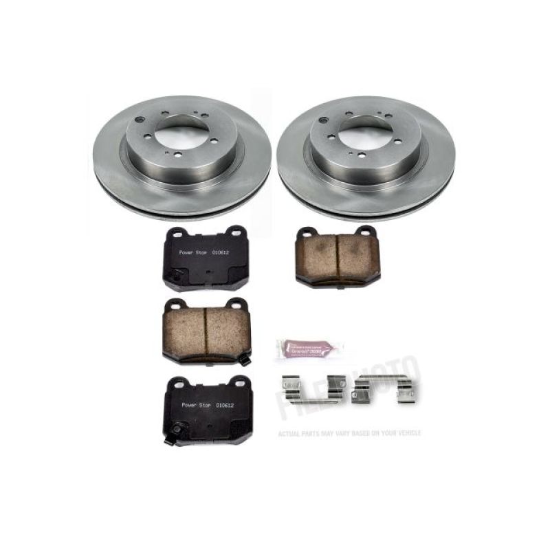 Power Stop 03-06 Mitsubishi Lancer Rear Autospecialty Brake Kit Brake Kits - OE PowerStop