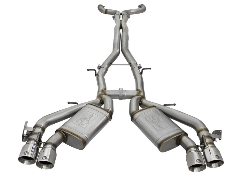 aFe MACHForce XP 3in 304 Stainless Steel Cat-Back Exhaust 16-17 Chevy Camaro SS V8-6.2L Catback aFe