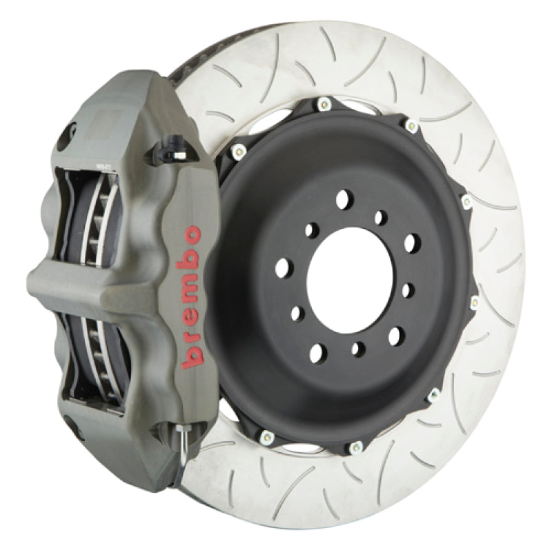 Brembo 2009+ Nissan GT-R (R35) PISTA Front Race BBK 2pc 380x35x53a 2pc Rotor T3 Brake Kits - Performance Slot Brembo