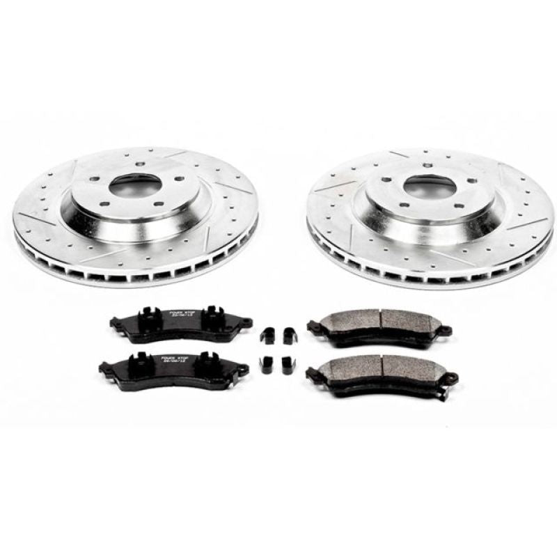 Power Stop 88-96 Chevrolet Corvette Front Z23 Evolution Sport Brake Kit Brake Kits - Performance D&S PowerStop