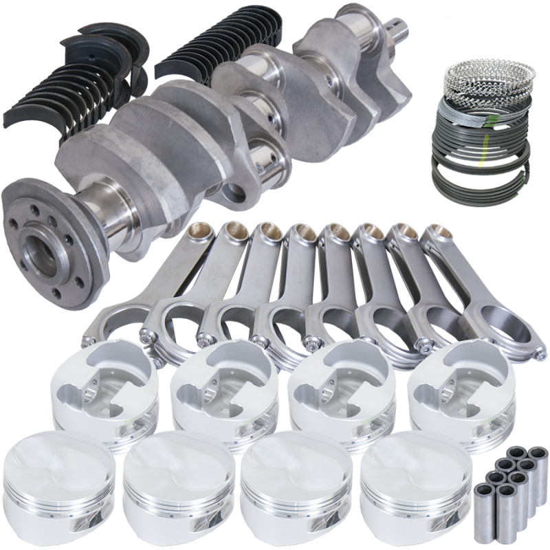 Eagle Chevy 400 3.875in Crank 6.000in H-Beam Stroker Rods -10.8cc 4.125in Pistons Rotating Assembly Rotating Assemblies Eagle