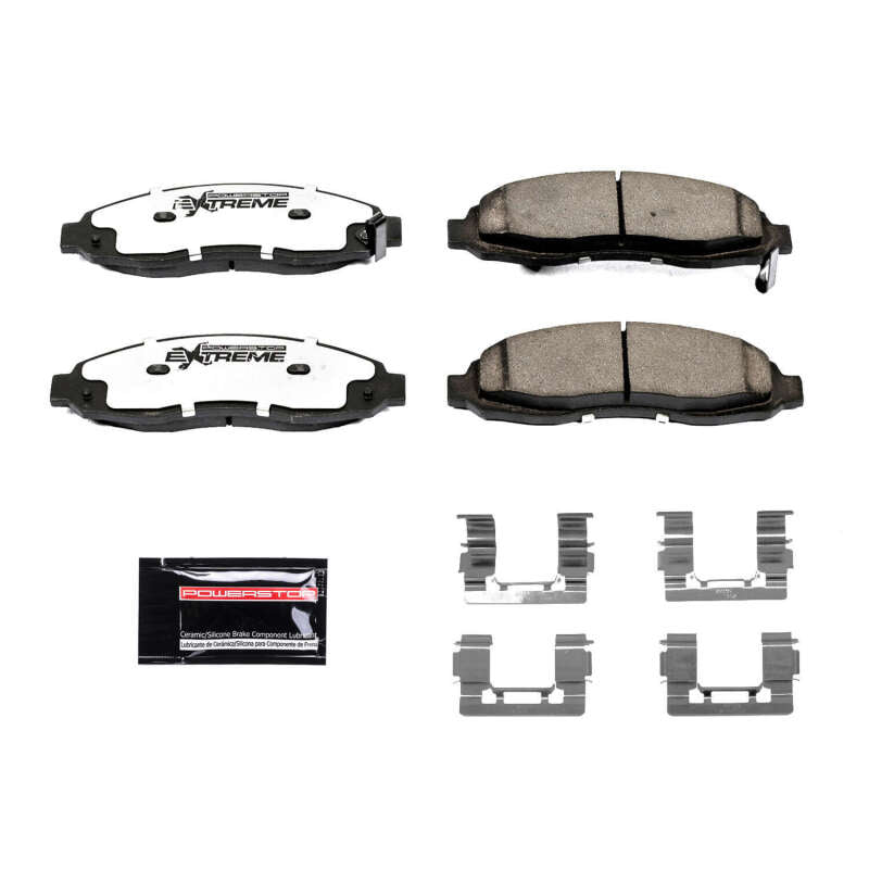 Power Stop 03-04 Dodge Dakota Front Z36 Truck & Tow Brake Pads w/Hardware Brake Pads - Performance PowerStop