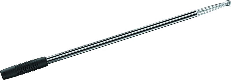 Kuryakyn Billet Antenna Round/Grooved Black & Raw Antennas Kuryakyn