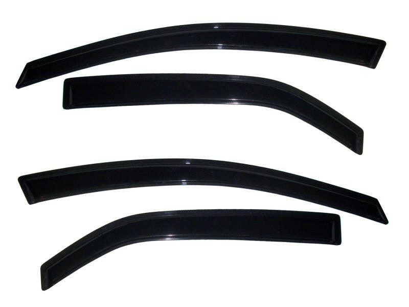 AVS 10-12 Kia Forte Ventvisor Outside Mount Window Deflectors 4pc - Smoke Wind Deflectors AVS