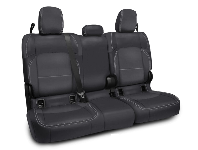 PRP 2020+ Jeep Gladiator JT Rear Bench Cover with Cloth Interior - Black/Grey Seat Covers PRP Seats