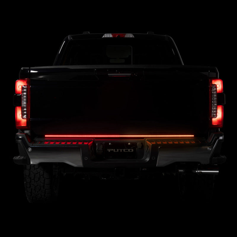Putco 23-24 Ford SuperDuty F-250/F-350/F-450 60In Freedom Blade Tailgate Bars w/ Halogen Taillamps Light Tailgate Bar Putco