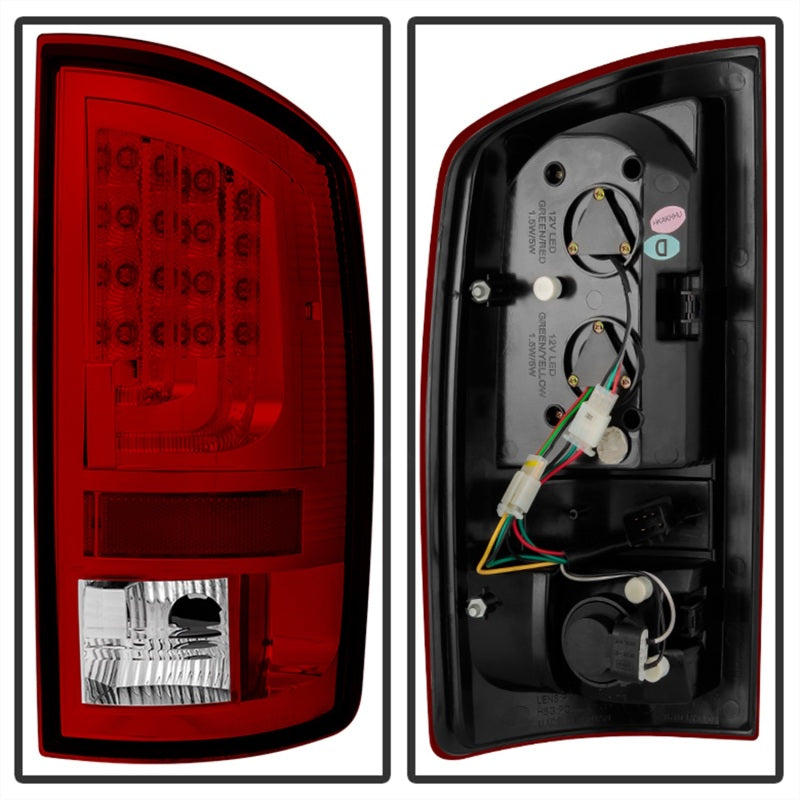 Spyder Dodge Ram 02-06 1500 Version 2 LED Tail Light - Red Clear ALT-YD-DRAM02V2-LED-RC Tail Lights SPYDER
