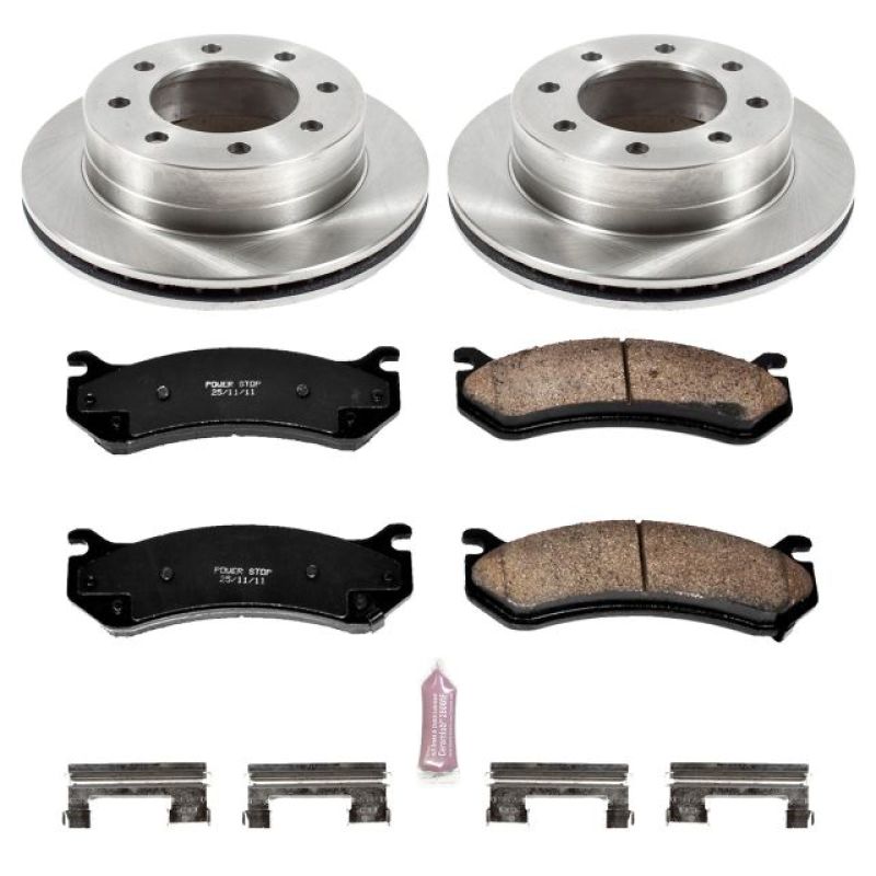 Power Stop 2003 Chevrolet Silverado 1500 HD Rear Autospecialty Brake Kit Brake Kits - OE PowerStop