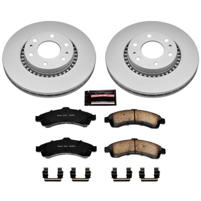 Power Stop 04-05 Buick Rainier Front Z17 Evolution Geomet Coated Brake Kit Brake Kits - Performance Blank PowerStop