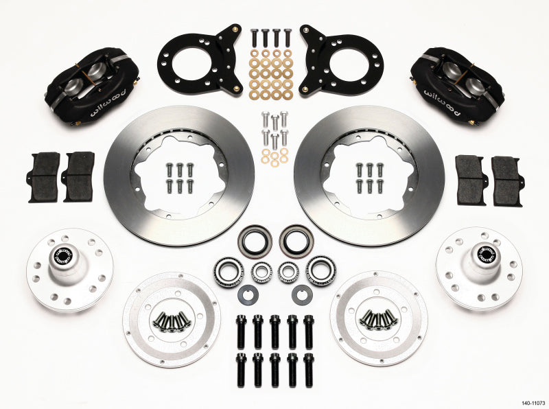 Wilwood Forged Dynalite Front Kit 11.00in 1970-1973 Mustang Disc & Drum Spindle Big Brake Kits Wilwood