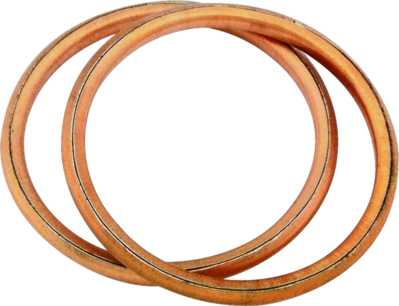 Bikers Choice 66-84 Shovelhead Choice Round Copper Exhaust Gaskets Pr Exhaust Hardware Bikers Choice