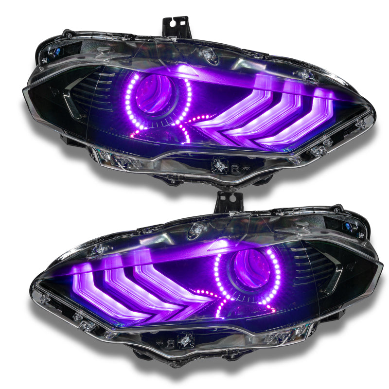Oracle 18-21 Ford Mustang Dynamic DRL w/ Halo Kit & Sequential Turn Signal - ColorSHIFT Headlights ORACLE Lighting