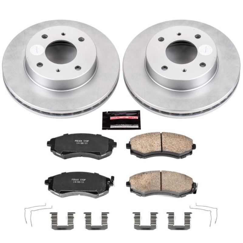 Power Stop 91-96 Infiniti G20 Front Z17 Evolution Geomet Coated Brake Kit Brake Kits - Performance Blank PowerStop