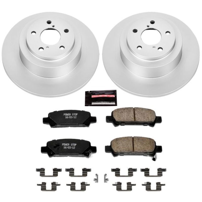 Power Stop 03-06 Subaru Baja Rear Z17 Evolution Geomet Coated Brake Kit Brake Kits - Performance Blank PowerStop