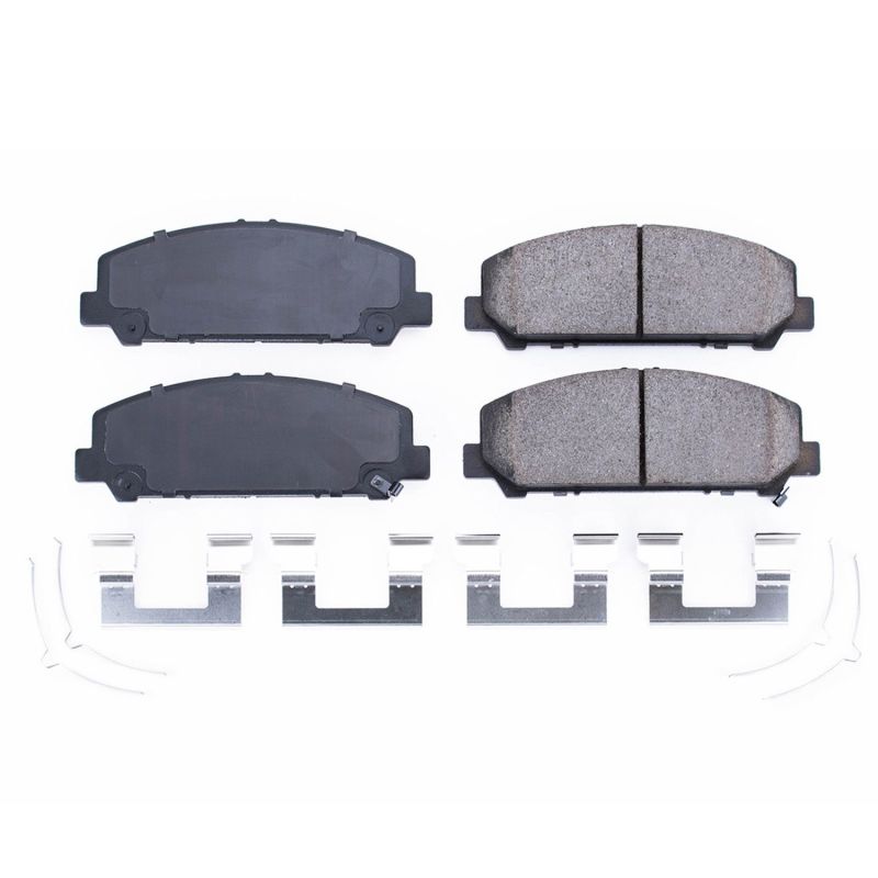 Power Stop 11-13 Infiniti QX56 Front Z17 Evolution Ceramic Brake Pads w/Hardware Brake Pads - OE PowerStop