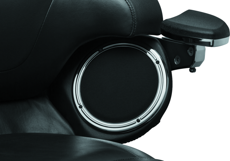 Kuryakyn Rear Speaker Accents For 14-Up Touring Models Chrome Exterior Trim Kuryakyn