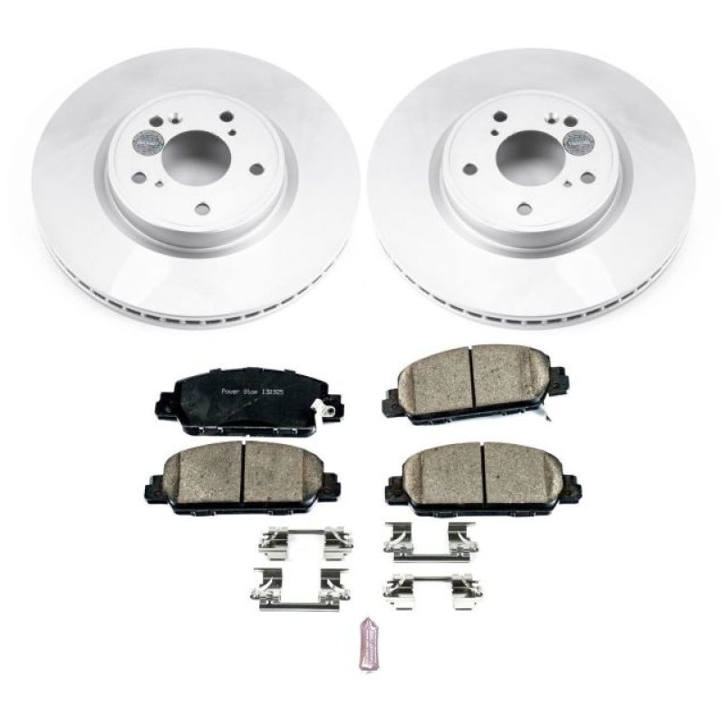 Power Stop 18-19 Honda Accord Front Z17 Evolution Geomet Coated Brake Kit Brake Kits - Performance Blank PowerStop