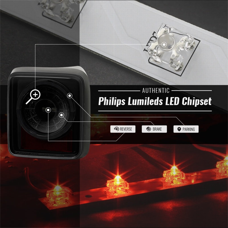 Spyder 19-20 Jeep Wrangler - Full LED Tail Lights - Seq Turn Sign - Black Smoke ALT-YD-JW19-SEQ-BSM Tail Lights SPYDER