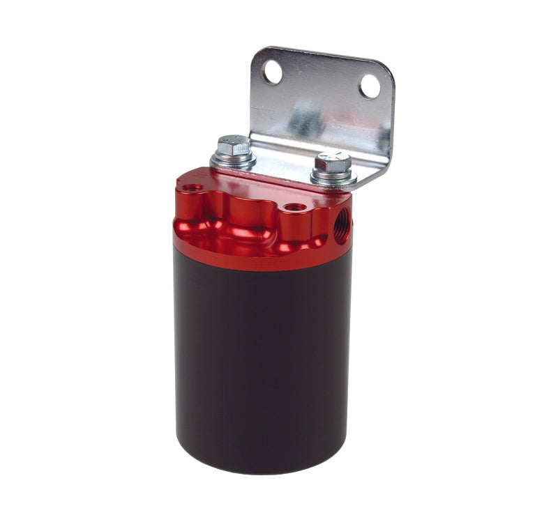 Aeromotive Canister Fuel Filter - 3/8 NPT/100-Micron (Red Housing w/Black Sleeve) Fuel Filters Aeromotive