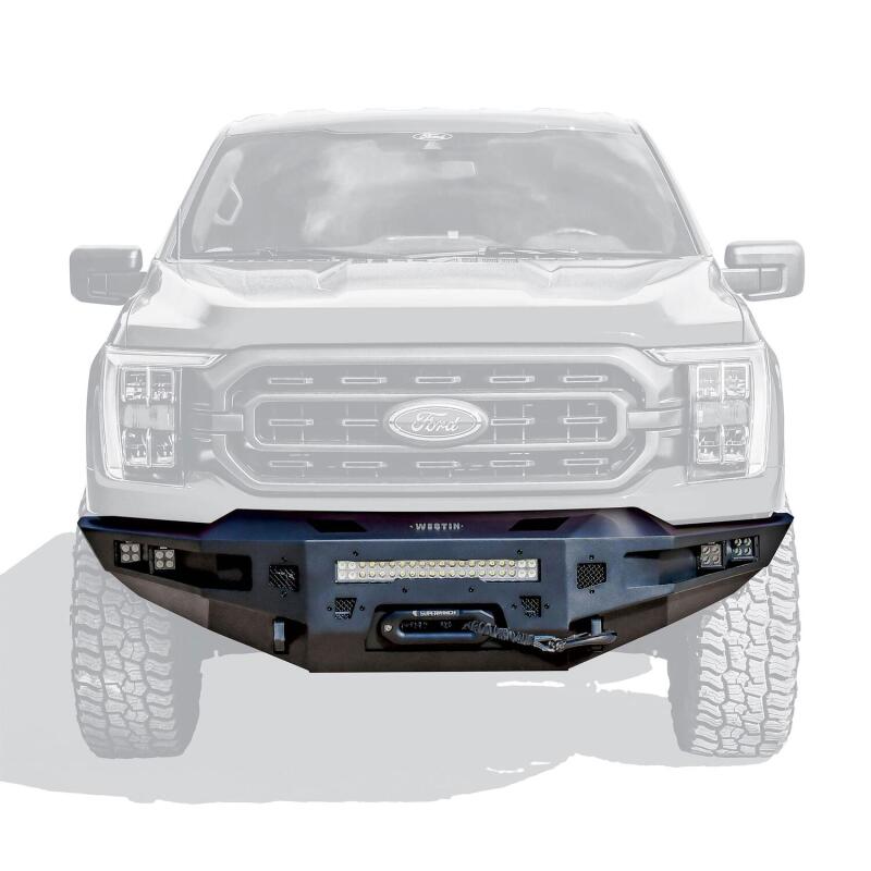 Westin 21-23 Ford F-150 (Excl. 2022+ Lightning EV) Pro-Series Front Bumper - Tex. Blk Bumpers - Steel Westin