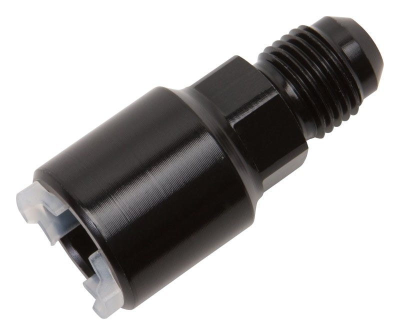 Russell Performance -6 AN male to 3/8in SAE quick-disconnect female (Black Single) Fittings Russell
