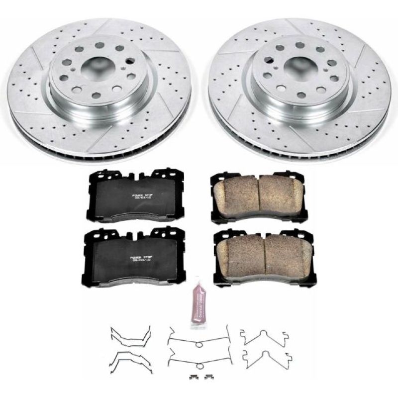 Power Stop 10-17 Lexus LS460 Front Z23 Evolution Sport Brake Kit Brake Kits - Performance D&S PowerStop