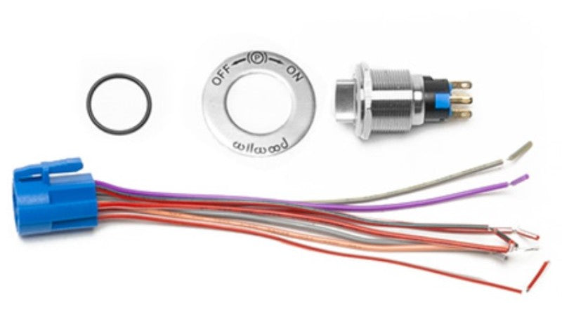 Wilwood Electronic Parking Brake Caliper Switch Kit w/ On/Off Sticker Brake Calipers - Perf Wilwood