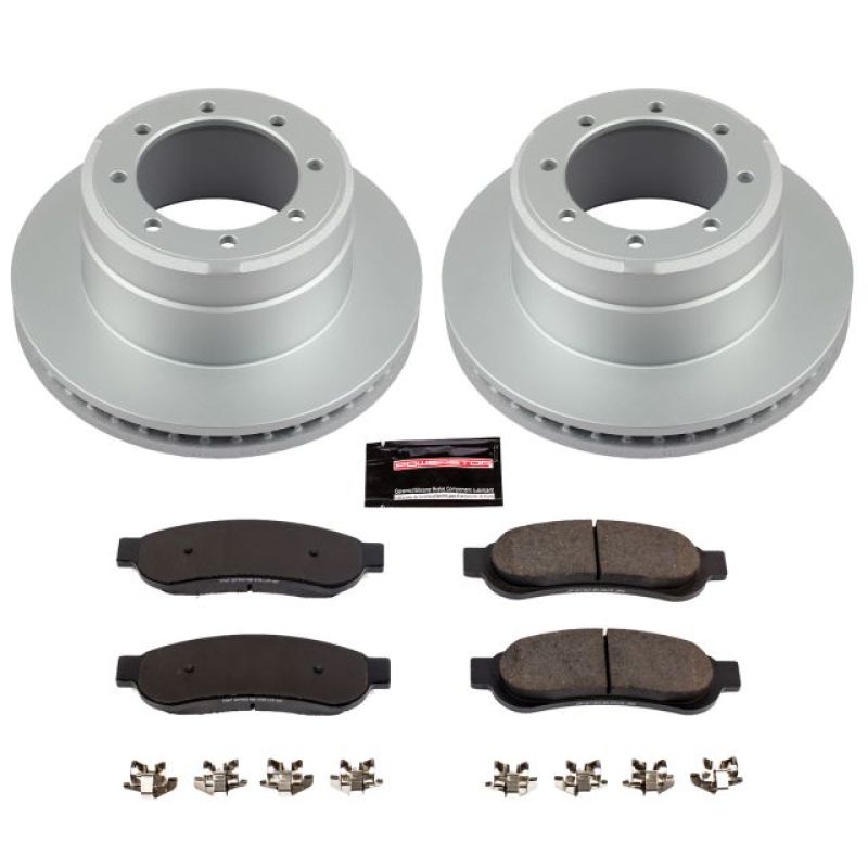 Power Stop 05-10 Ford F-350 Super Duty Rear Z17 Evolution Geomet Coated Brake Kit Brake Kits - Performance Blank PowerStop