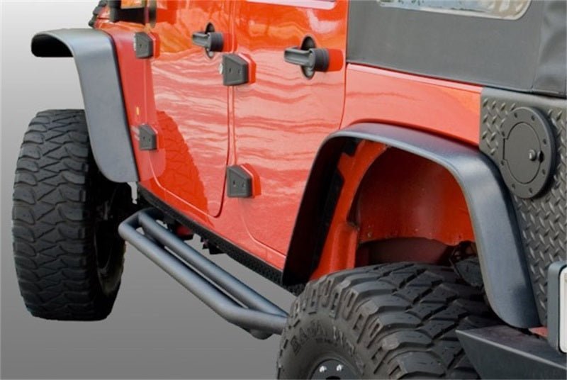 Rugged Ridge All Terrain Flat Fender Flare Kit 07-18 Jeep Wrangler Fender Flares Rugged Ridge