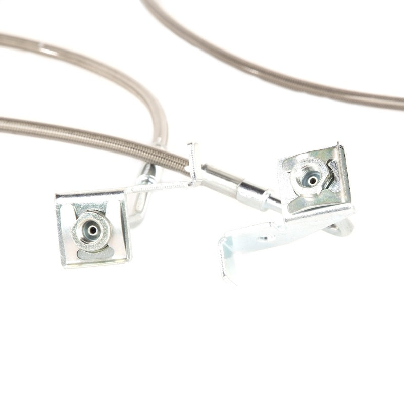 Rugged Ridge Brake Hose Kit Braided Stainless 07-18 Jeep Wrangler Brake Line Kits Rugged Ridge