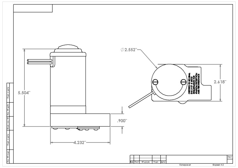 Aeromotive Marine Pump 14-PSI - 3/8 NPT ports Fuel Pumps Aeromotive