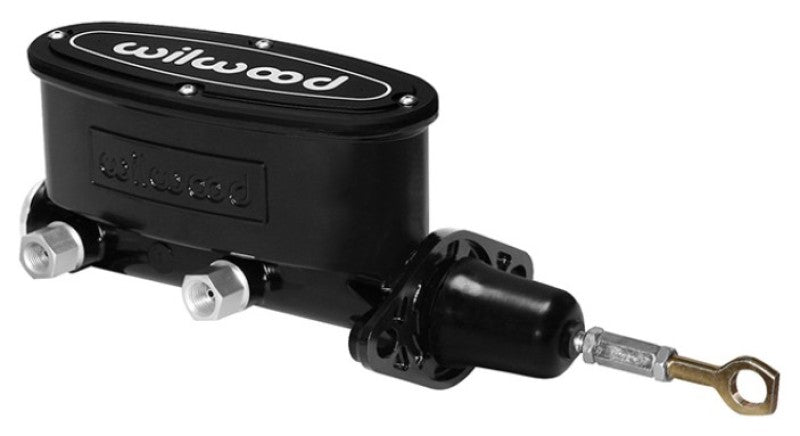 Wilwood High Volume Tandem M/C - 15/16in Bore Black-W/Pushrod - Early Mustang Brake Master Cylinder Wilwood