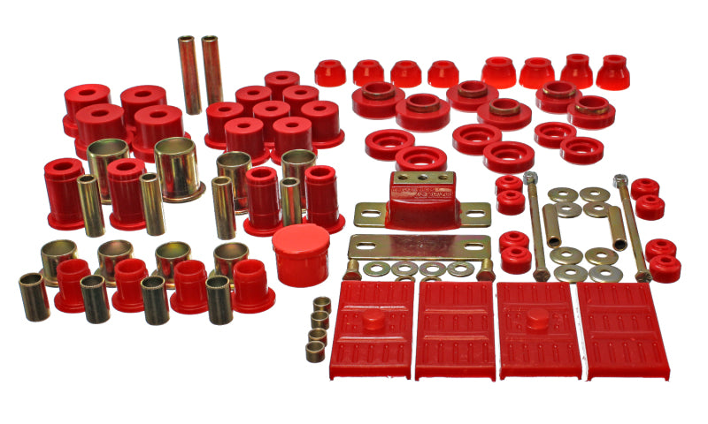 Energy Suspension 67-69 Chevrolet Camaro (w/mono leaf springs) Red Hyper-flex Master Bushing Set Bushing Kits Energy Suspension