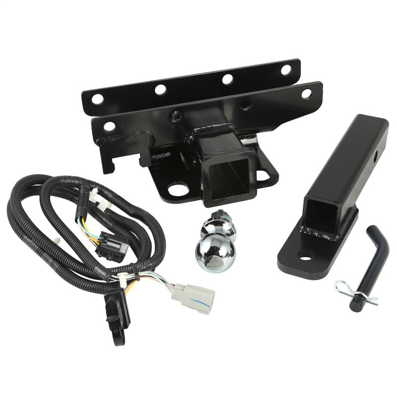 Rugged Ridge Hitch Kit with Ball 2 inch 07-18 Jeep Wrangler JK Hitch Accessories Rugged Ridge