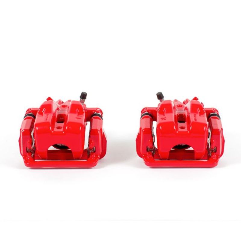 Power Stop 06-15 Mazda MX-5 Miata Rear Red Calipers w/Brackets - Pair Brake Calipers - Perf PowerStop