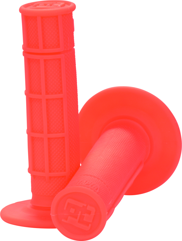 ProTaper 1/2 Waffle Grips - Neon Red Grips ProTaper