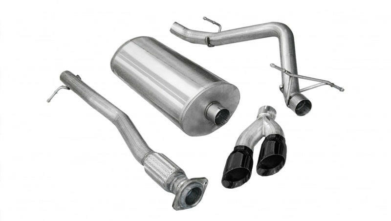 Corsa 2009-2009 Chevrolet Silverado Crew Cab/Short Bed 1500 4.8L V8 Black Sport Cat-Back Exhaust Catback CORSA Performance