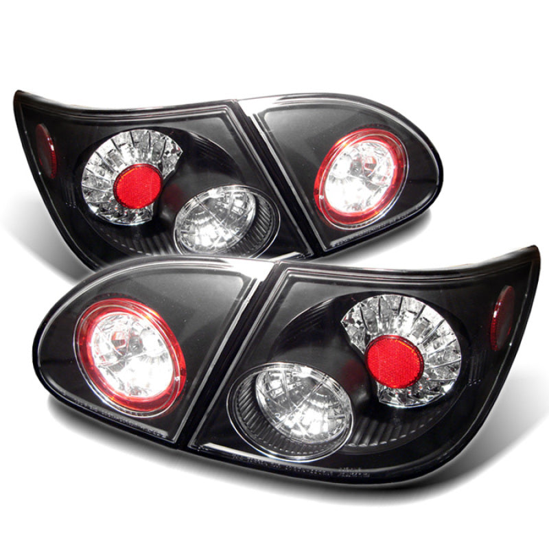 Spyder Toyota Corolla 03-08 LED Tail Lights Black ALT-YD-TC03-LED-BK Tail Lights SPYDER