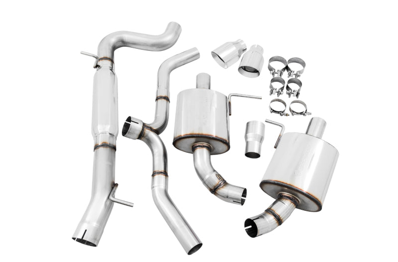 AWE Tuning VW MK7 Golf Alltrack/Sportwagen 4Motion Touring Edition Exhaust - Polished Silver Tips Catback AWE Tuning