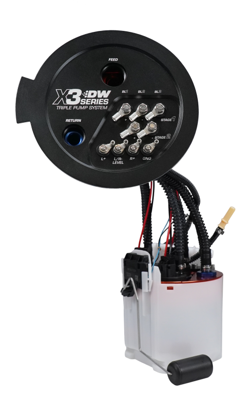 DeatschWerks 20-24 A90/91 Toyota Supra/G8X BMW M3/M4 Fuel Pump Module w/Triple DW420s Fuel Pumps DeatschWerks
