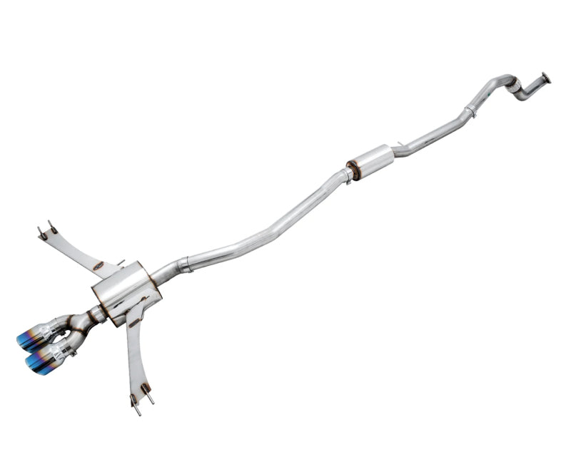 AWE 17-20 Honda Civic Si Touring Edition Dual Vapor Blue Exhaust w/ Front Pipe Catback AWE Tuning