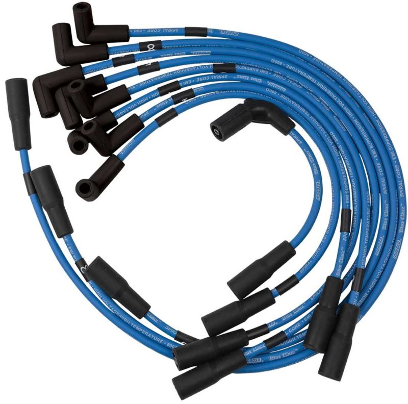 Moroso Custom Ignition Wire Set - Blue Max - Spiral Core Spark Plug Wire Sets Moroso