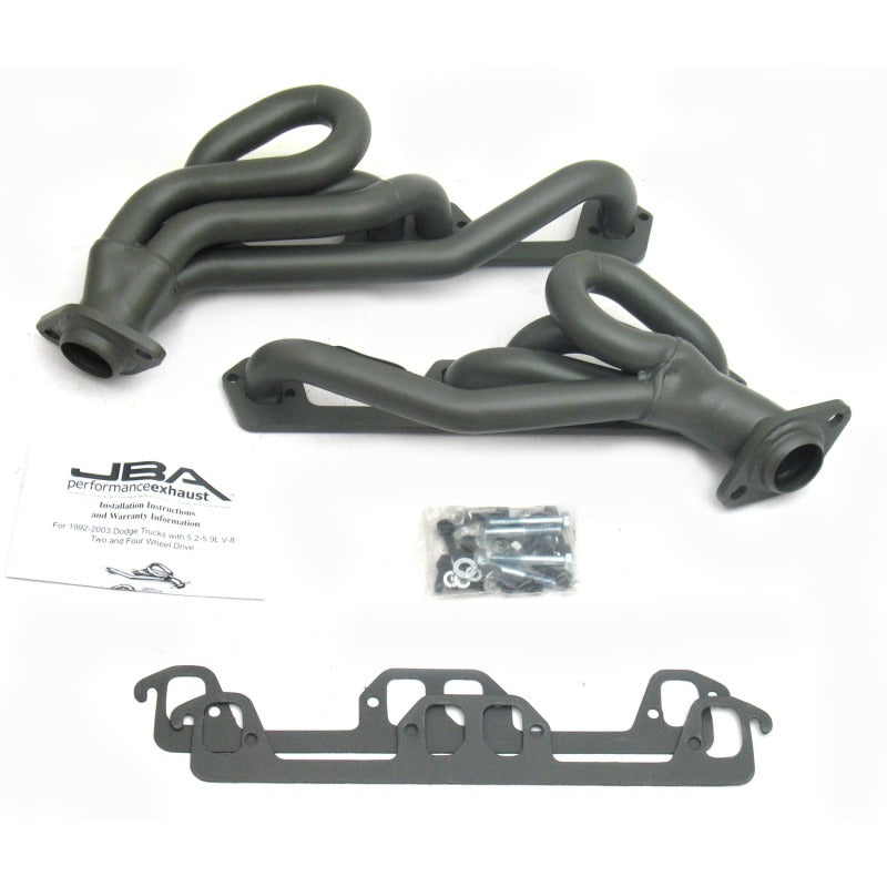 JBA 96-03 Dodge Truck 5.2L/5.9L Magnum 1-1/2in Primary Ti Ctd Cat4Ward Header Headers & Manifolds JBA