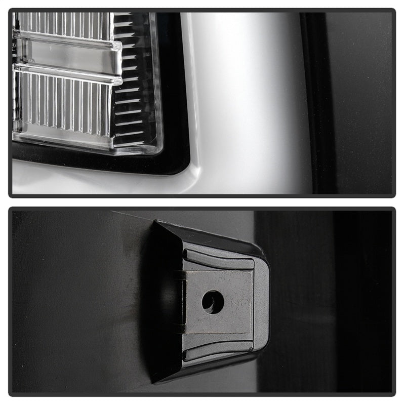 Spyder Dodge Ram 2013-2014 Light Bar LED Tail Lights - All Black ALT-YD-DRAM13V2-LED-BKV2 Tail Lights SPYDER